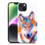 אקוורל וולף כיסוי מגן קשיח מעוצב ל Apple iPhone 14 Plus סקרין מובייל