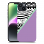 גיאומטריה בשחור-לבן כיסוי מגן קשיח מעוצב ל Apple iPhone 14 Plus סקרין מובייל
