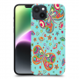 פרפרים על כחול כיסוי מגן קשיח מעוצב ל Apple iPhone 14 Plus סקרין מובייל