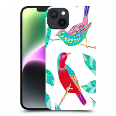 ציפורים צבעוניות כיסוי מגן קשיח מעוצב ל Apple iPhone 14 Plus סקרין מובייל