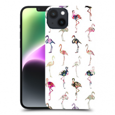 פלמינגו צבעוניים כיסוי מגן קשיח מעוצב ל Apple iPhone 14 Plus סקרין מובייל