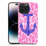 עוגן בנמר ורוד כיסוי מגן קשיח מעוצב ל Apple iPhone 14 Pro Max סקרין מובייל