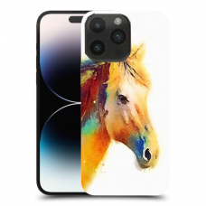 סוס אקוורל כיסוי מגן קשיח מעוצב ל Apple iPhone 14 Pro Max סקרין מובייל