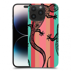 לטאות שחורות כיסוי מגן קשיח מעוצב ל Apple iPhone 14 Pro Max סקרין מובייל
