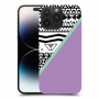 גיאומטריה בשחור-לבן כיסוי מגן קשיח מעוצב ל Apple iPhone 14 Pro Max סקרין מובייל