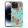 פרפרים על כחול כיסוי מגן קשיח מעוצב ל Apple iPhone 14 Pro Max סקרין מובייל
