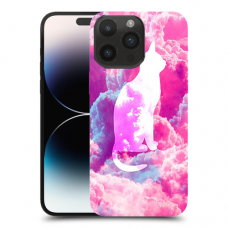 חתול בעננים ורודים כיסוי מגן קשיח מעוצב ל Apple iPhone 14 Pro Max סקרין מובייל