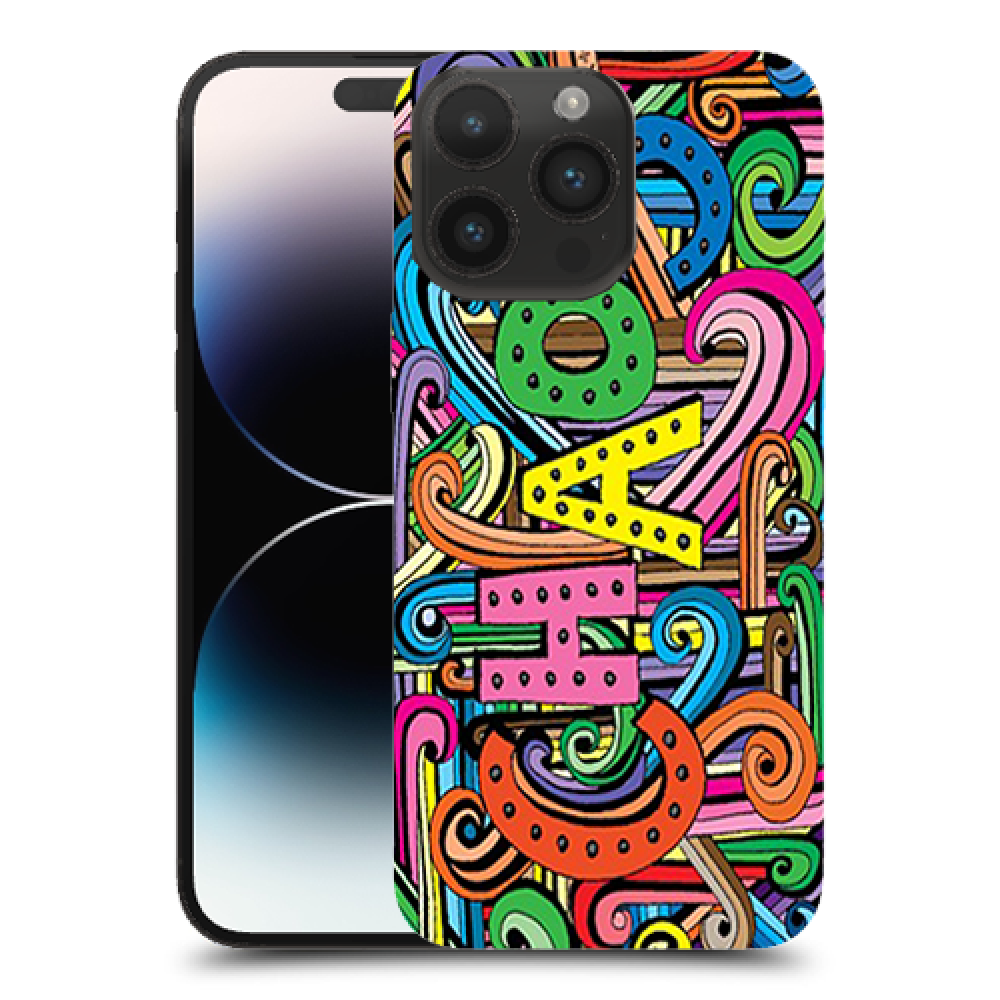 כאוס צבעוני כיסוי מגן קשיח מעוצב ל Apple iPhone 14 Pro Max סקרין מובייל