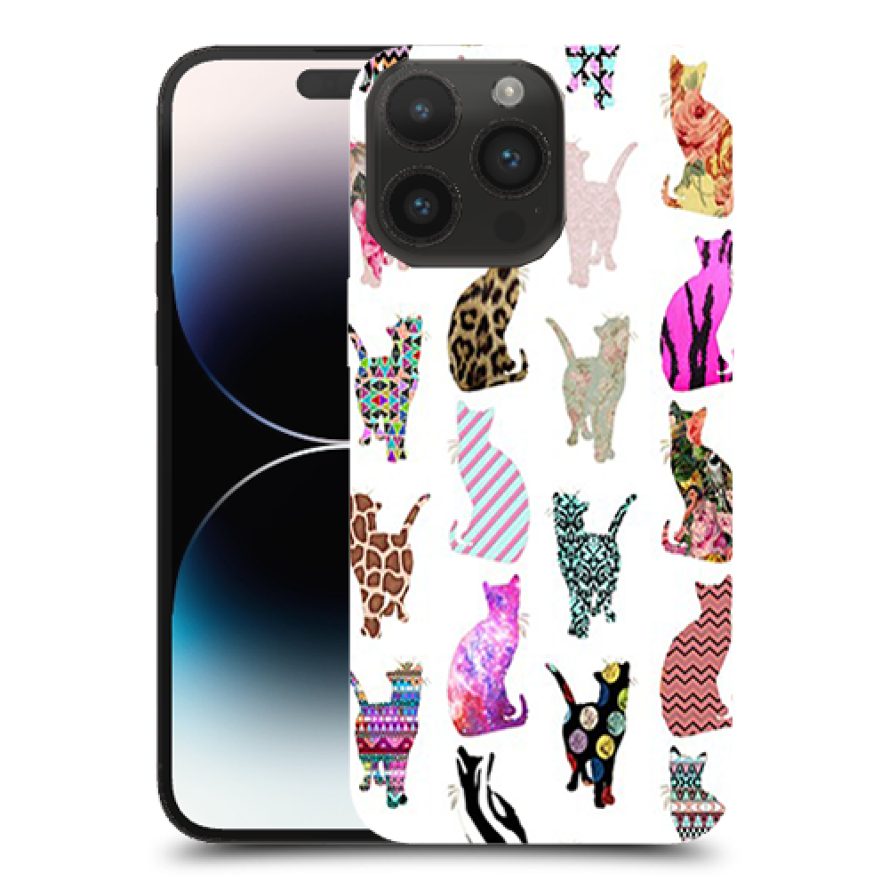 חתולים צבעוניים כיסוי מגן קשיח מעוצב ל Apple iPhone 14 Pro Max סקרין מובייל