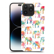 אלפנטים צבעוניים כיסוי מגן קשיח מעוצב ל Apple iPhone 14 Pro Max סקרין מובייל