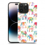 אלפנטים צבעוניים כיסוי מגן קשיח מעוצב ל Apple iPhone 14 Pro Max סקרין מובייל