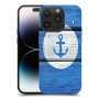 עוגן על כחול כיסוי מגן קשיח מעוצב ל Apple iPhone 14 Pro סקרין מובייל