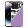 גיאומטריה בשחור-לבן כיסוי מגן קשיח מעוצב ל Apple iPhone 14 Pro סקרין מובייל
