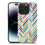 צבע זיג-זגס כיסוי מגן קשיח מעוצב ל Apple iPhone 14 Pro סקרין מובייל