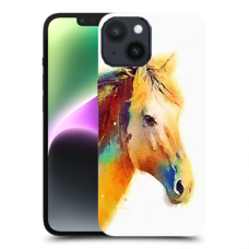 סוס אקוורל כיסוי מגן קשיח מעוצב ל Apple iPhone 14 סקרין מובייל