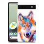 אקוורל וולף כיסוי מגן קשיח מעוצב ל Google Pixel 6a סקרין מובייל
