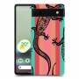 לטאות שחורות כיסוי מגן קשיח מעוצב ל Google Pixel 6a סקרין מובייל