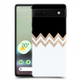לבן שחור כיסוי מגן קשיח מעוצב ל Google Pixel 6a סקרין מובייל