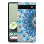 פרח כחול כיסוי מגן קשיח מעוצב ל Google Pixel 6a סקרין מובייל