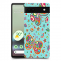 פרפרים על כחול כיסוי מגן קשיח מעוצב ל Google Pixel 6a סקרין מובייל