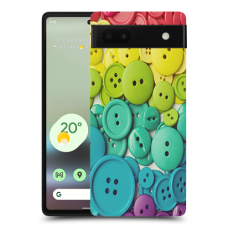 כפתורים צבעוניים כיסוי מגן קשיח מעוצב ל Google Pixel 6a סקרין מובייל