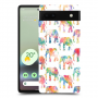 אלפנטים צבעוניים כיסוי מגן קשיח מעוצב ל Google Pixel 6a סקרין מובייל
