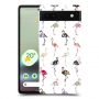 פלמינגו צבעוניים כיסוי מגן קשיח מעוצב ל Google Pixel 6a סקרין מובייל