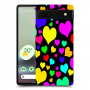 לבבות צבעוניים כיסוי מגן קשיח מעוצב ל Google Pixel 6a סקרין מובייל