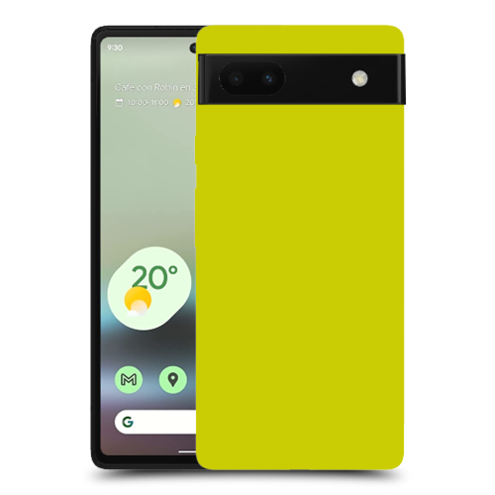 צהוב כיסוי מגן קשיח מעוצב ל Google Pixel 6a סקרין מובייל