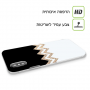 לבן שחור כיסוי מגן קשיח מעוצב ל Apple iPhone 14 Pro סקרין מובייל