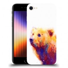 כיסוי מעוצב - דוב אקוורל לדגם : Apple iPhone SE 2022 מותג : סקרין מובייל