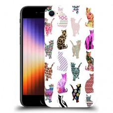 כיסוי מעוצב - חתולים צבעוניים לדגם : Apple iPhone SE 2022 מותג : סקרין מובייל