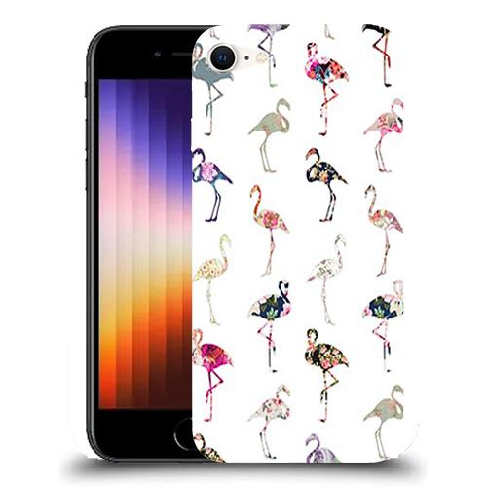כיסוי מעוצב - פלמינגו צבעוניים לדגם : Apple iPhone SE 2022 מותג : סקרין מובייל