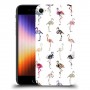 כיסוי מעוצב - פלמינגו צבעוניים לדגם : Apple iPhone SE 2022 מותג : סקרין מובייל