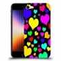 כיסוי מעוצב - לבבות צבעוניים לדגם : Apple iPhone SE 2022 מותג : סקרין מובייל