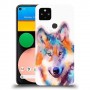 כיסוי מעוצב - אקוורל וולף לדגם : Google Pixel 4a 5G מותג : סקרין מובייל