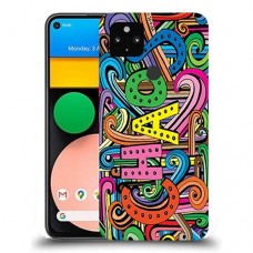 כיסוי מעוצב - כאוס צבעוני לדגם : Google Pixel 4a 5G מותג : סקרין מובייל