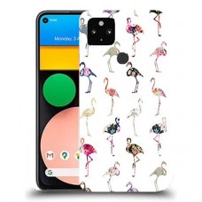 כיסוי מעוצב - פלמינגו צבעוניים לדגם : Google Pixel 4a 5G מותג : סקרין מובייל