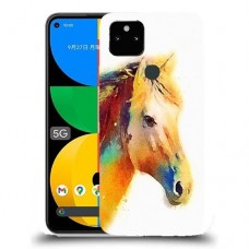 כיסוי מעוצב - סוס אקוורל לדגם : Google Pixel 5A 5G מותג : סקרין מובייל