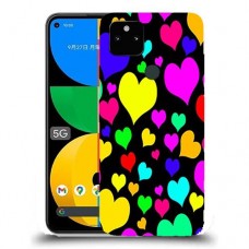 כיסוי מעוצב - לבבות צבעוניים לדגם : Google Pixel 5A 5G מותג : סקרין מובייל