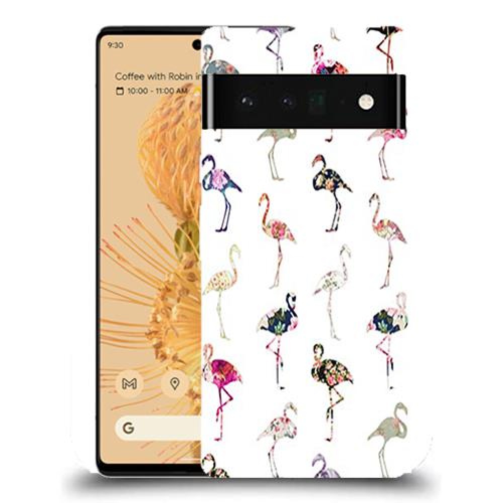 כיסוי מעוצב - פלמינגו צבעוניים לדגם : Google Pixel 6 Pro מותג : סקרין מובייל