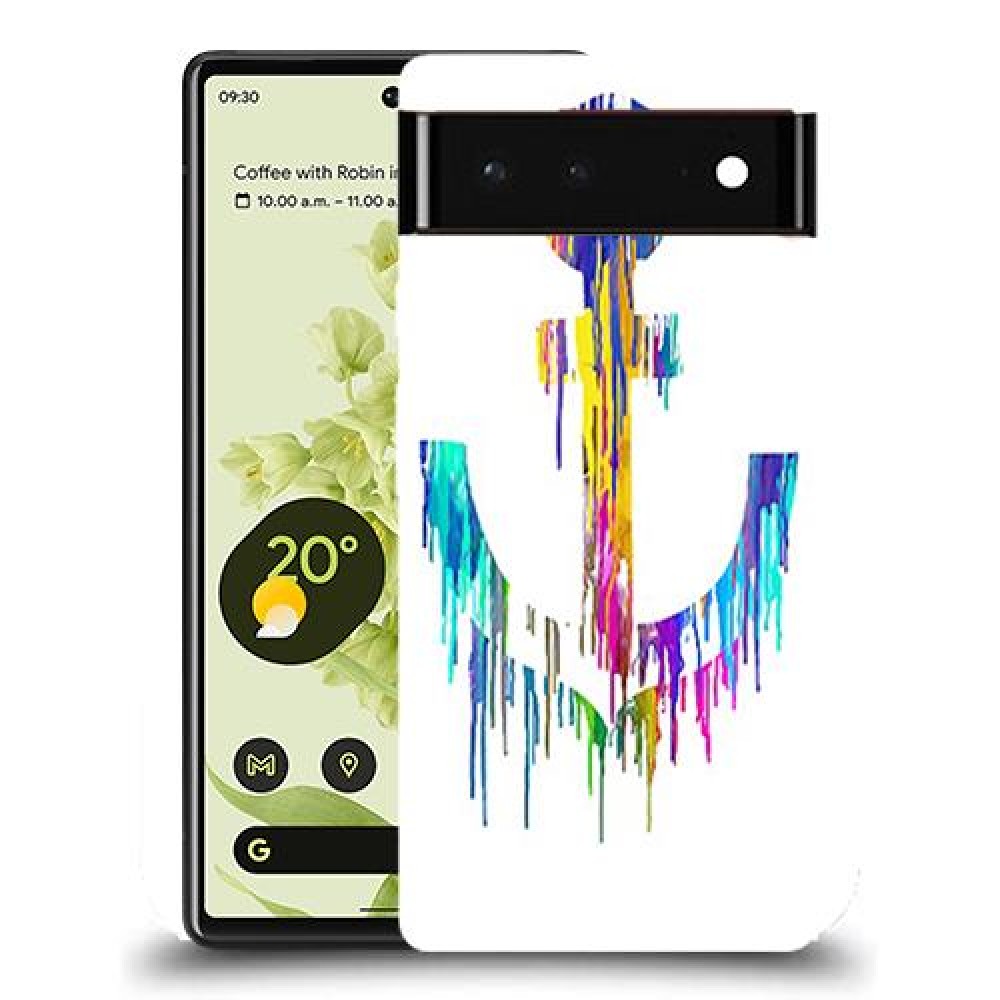 כיסוי מעוצב - עוגנים בצבע בוכה לדגם : Google Pixel 6 מותג : סקרין מובייל