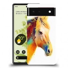 כיסוי מעוצב - סוס אקוורל לדגם : Google Pixel 6 מותג : סקרין מובייל