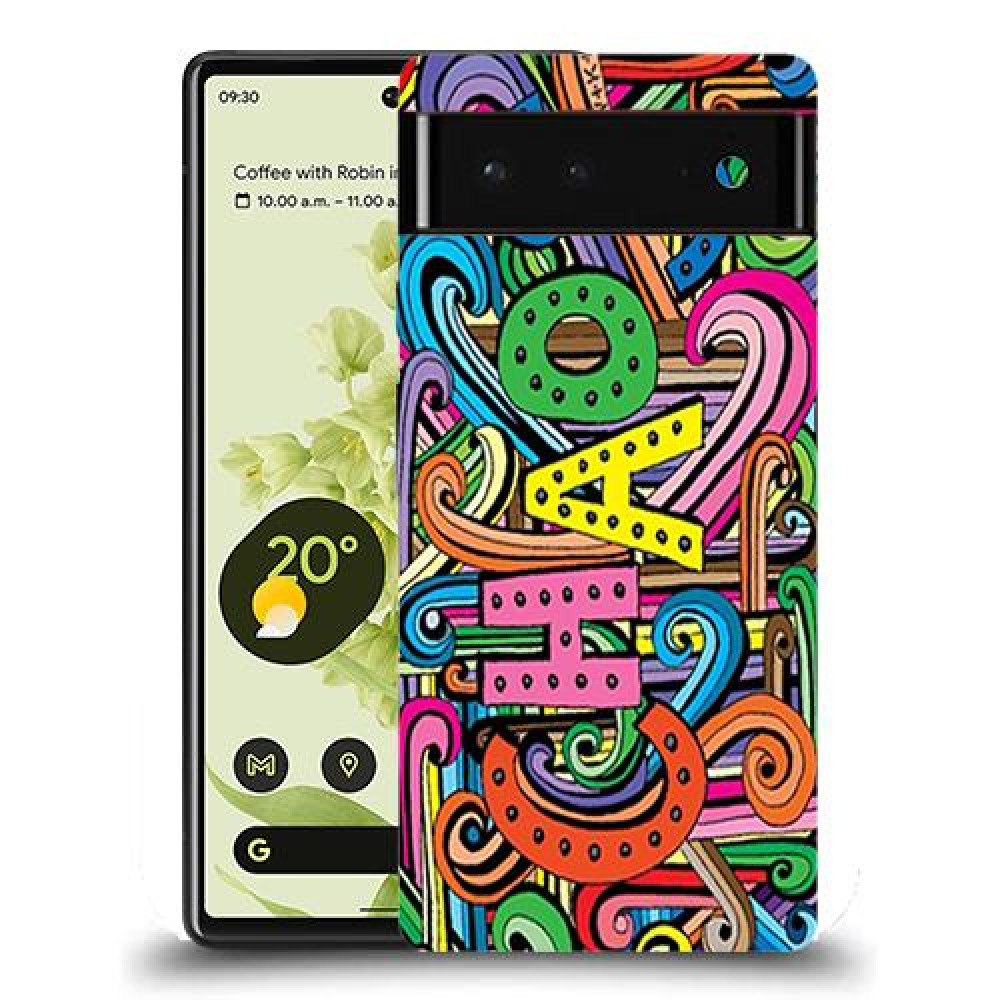 כיסוי מעוצב - כאוס צבעוני לדגם : Google Pixel 6 מותג : סקרין מובייל