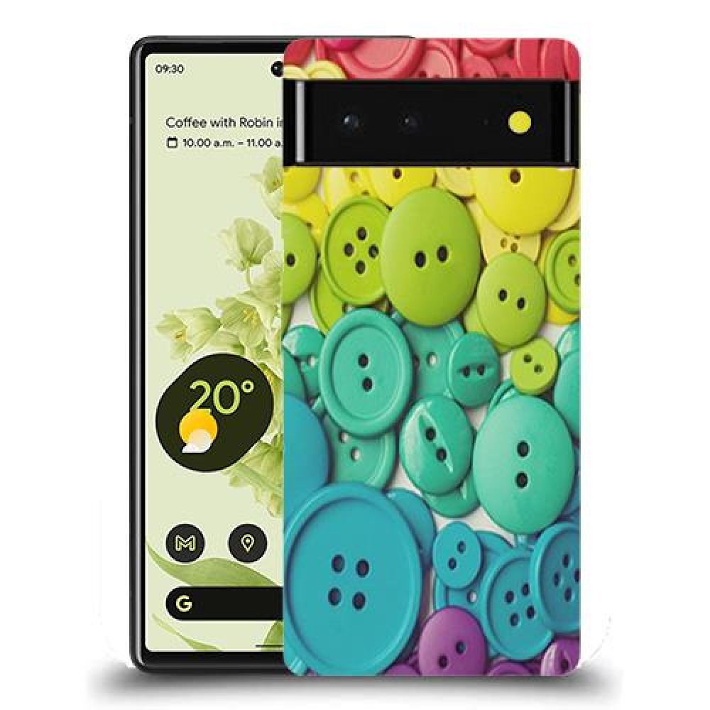 כיסוי מעוצב - כפתורים צבעוניים לדגם : Google Pixel 6 מותג : סקרין מובייל
