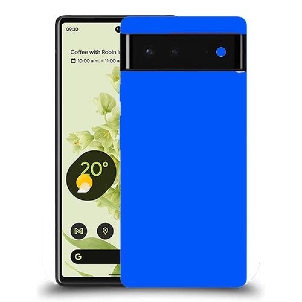 כיסוי בצבע -כָּחוֹל לדגם : Google Pixel 6 מותג : סקרין מובייל
