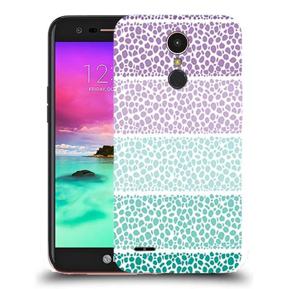 כיסוי מעוצב - נקודות צבעוניות לדגם : LG K10 (2017) מותג : סקרין מובייל