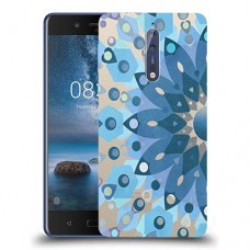 כיסוי מעוצב - פרח כחול לדגם : Nokia 8 מותג : סקרין מובייל