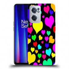 כיסוי מעוצב - לבבות צבעוניים לדגם : OnePlus Nord CE 2 5G מותג : סקרין מובייל