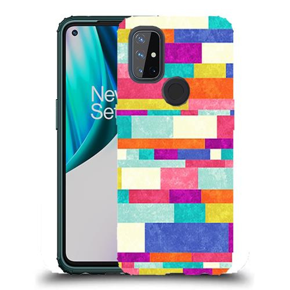 כיסוי מעוצב - לבנים צבעוניות לדגם : OnePlus Nord N10 5G מותג : סקרין מובייל
